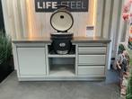 Buitenkeuken | Kiezelgrijs gepoedercoat (RAL-7032) met dekto, Ophalen of Verzenden, Nieuw, Life-steel