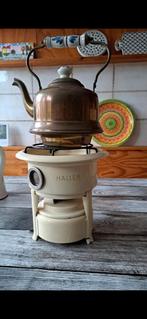Antieke Haller Petroleum Theestoof met Theepot, Ophalen