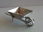 Miniatuur zilver Ej62 kruiwagen zilveren miniaturen, Verzenden, Zilver