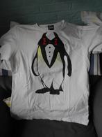 wit Coolcat heren t-shirt pinguïn maat L, Ophalen, Maat 52/54 (L), Wit, Coolcat