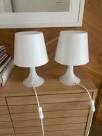 Twee IKEA Tafellampen, 30 tot 60 watt, Led-lamp, Soft of Flame, E14 (klein)