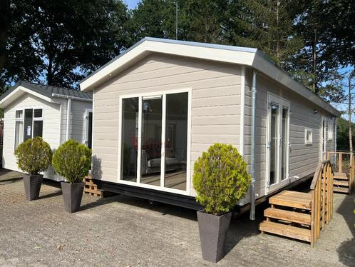 Sunhouse Deluxe 11 x 4 - Chalet, Caravans en Kamperen, Stacaravans, tot en met 4, Ophalen of Verzenden