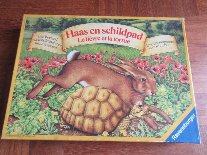 Haas en schildpad, Hobby en Vrije tijd, Gezelschapsspellen | Bordspellen, Gebruikt, Een of twee spelers, Drie of vier spelers