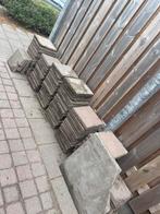 30 x 30 tegels grijze en rode, Tuin en Terras, Ophalen, Gebruikt, 10 m² of meer, Beton