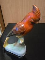 Antiek porseleinen papegaai beeld, Antiek en Kunst, Antiek | Porselein, Ophalen of Verzenden