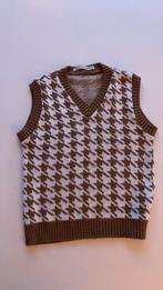 Spencer van Jutka & Riska bruin met wit M en 5% wol, Ophalen of Verzenden, Zo goed als nieuw