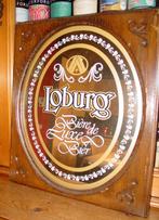 LOBURG REKLAME SPIEGEL -1977-, Ophalen of Verzenden, Gebruikt, Reclamebord