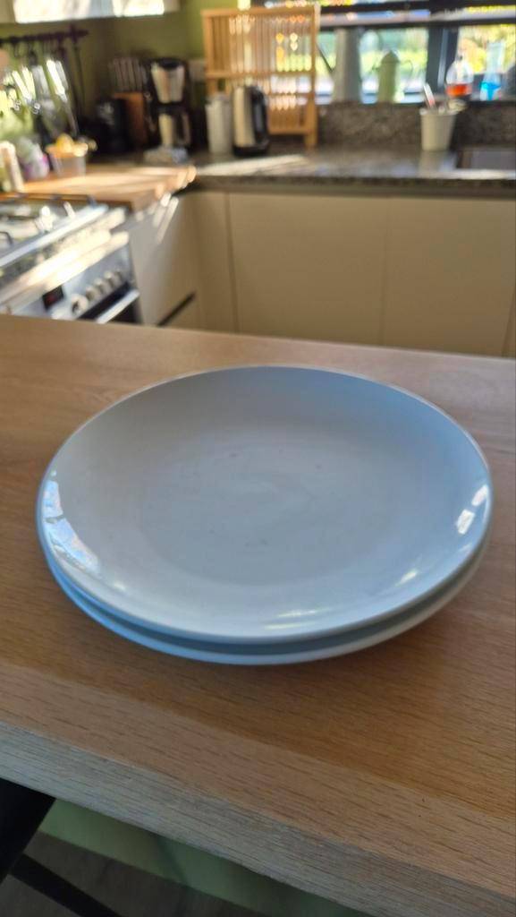 VT Wonen basis 2 platte borden 35 cm wit, Huis en Inrichting, Keuken | Servies, Ophalen