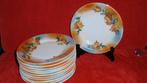 Set van 12 dessert borden porselein Victoria, Ophalen of Verzenden
