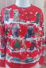 VERKOCHT          Lelijke Kersttrui met Katten - Foute Kerst, Kleding | Dames, Maat 46/48 (XL) of groter, Ophalen of Verzenden