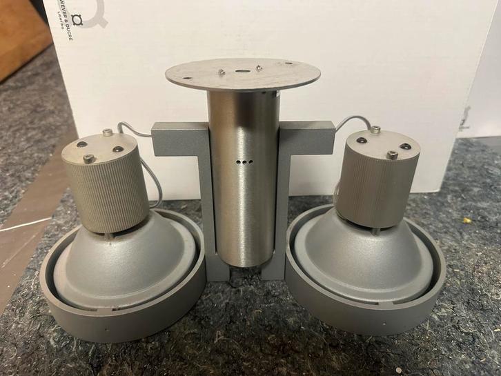 8x Delta Light dubbele plafond lampen / spots, Huis en Inrichting, Lampen | Spots, Zo goed als nieuw, Plafondspot of Wandspot