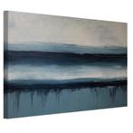 Blauwe lucht - Abstracte kunst canvas 60x40cm - 18mm., Huis en Inrichting, Minder dan 50 cm, Nieuw, Print, 50 tot 75 cm