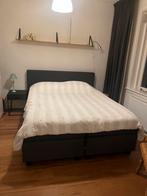 Karlsson Boxspring antracite, Ophalen, Tweepersoons, Zo goed als nieuw, 200 cm