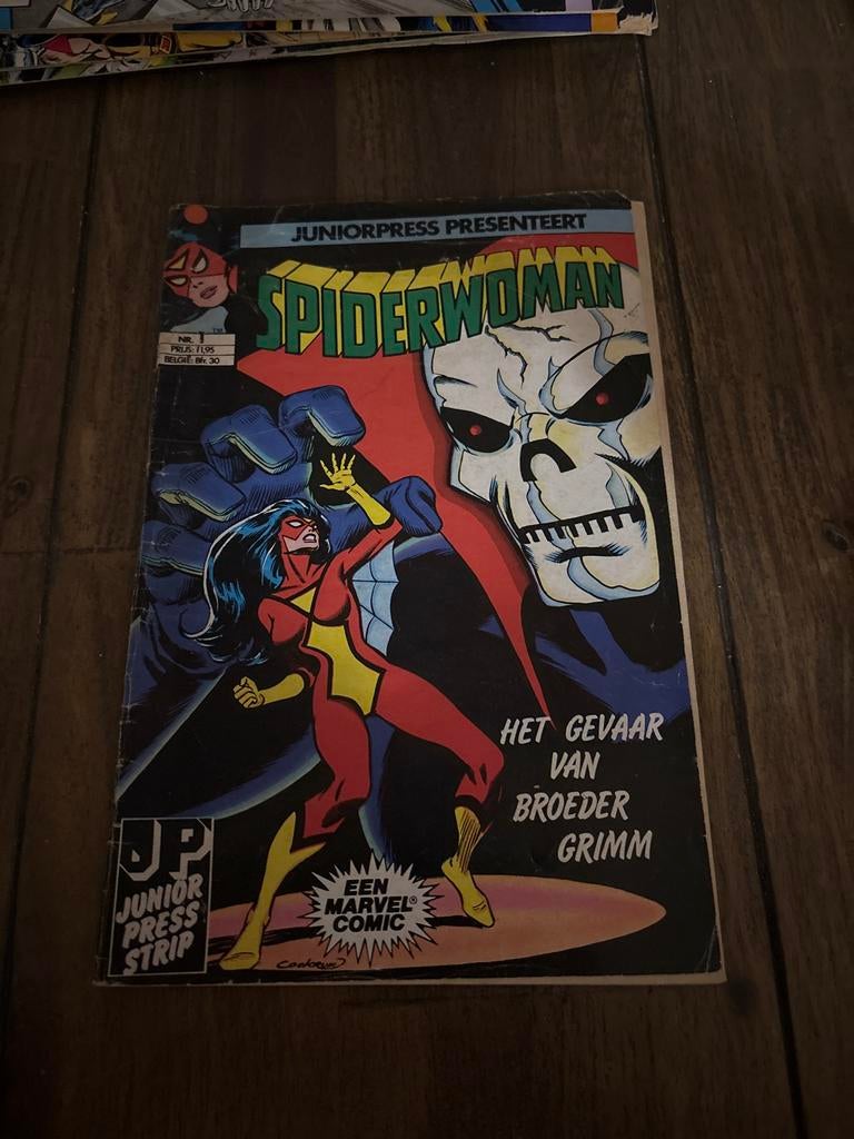 Spiderwoman - Het gevaar van Broeder Grimm, Boeken, Strips | Comics, Eén comic, Ophalen of Verzenden, Gelezen, Europa