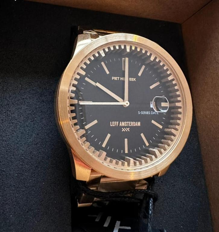 Leff Amsterdam S42 Piet Hein Eek, Sieraden, Tassen en Uiterlijk, Horloges | Heren, Nieuw, Polshorloge, Overige merken, Staal, Staal