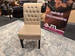 Eetkamerstoel Beige stof gecapitonneerd direct leverbaar, Huis en Inrichting, Stoelen, Ophalen, Hout, #Eetkamerstoel#Stoelen#Gecapitonneerd#Beige#Stof