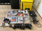 PlayStation 2 incl spelletjes,geheugenkaarten afstandbedien, Met 2 controllers, Gebruikt, Ophalen of Verzenden, Met games