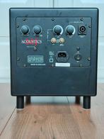 High-end mj acoustics subwoofer -  15 Hz laag  !, Audio, Tv en Foto, Gebruikt, Subwoofer, 120 watt of meer, Ophalen