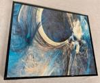 kunst moderne abstracte blauwe sfeer schilderij op canvas, Ophalen of Verzenden