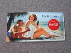 COCA COLA BLIKKEN RECLAMEBORD, Verzamelen, Ophalen, Zo goed als nieuw, Reclamebord