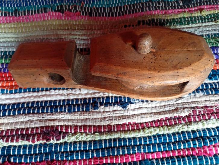 Antieke Houten Katrol, Antiek en Kunst, Antiek | Overige Antiek, Ophalen of Verzenden