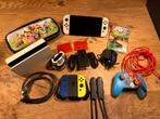 Nintendo Switch OLED + game + extra’s & 128GB, Switch OLED, Met 2 controllers, Ophalen of Verzenden, Zo goed als nieuw