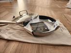 Pan non stick 28 cm met deksel rvs, Ophalen of Verzenden