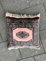 Vintage Perzisch Kussen met Franjes, Antiek en Kunst, Antiek | Kleden en Textiel, Ophalen of Verzenden