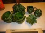 groene kool servies Bordallo ? Portugees  6 theekoppen, Ophalen of Verzenden, Nieuw, Overige stijlen