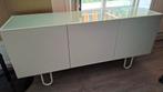 Lage kast 144,5 breed 66,5 hoog, Huis en Inrichting, Kasten | Dressoirs, Ophalen, 100 tot 150 cm, Glas, 25 tot 50 cm