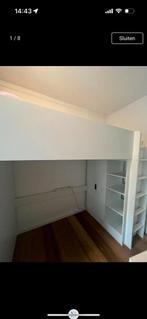 Ikea hoogslaper zonder  buro wit, Huis en Inrichting, Slaapkamer | Stapelbedden en Hoogslapers, Ophalen, Gebruikt, Eenpersoons