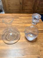 Set van 2 glazen wijn karaffen, Ophalen, Zo goed als nieuw