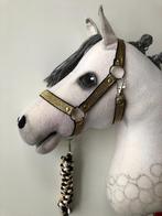 halsterset hobbyhorse / stokpaard goud glitter mix, Ophalen of Verzenden, Nieuw