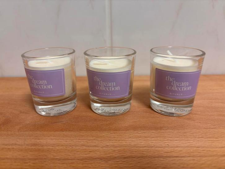 Rituals of Dream collection 🩷 mini kaarsjes, Huis en Inrichting, Woonaccessoires | Kandelaars en Kaarsen, Nieuw, Kaars, Minder dan 25 cm