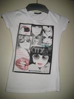 Wit shirt, XXS, Royal Chicks, Wit, Ophalen of Verzenden, Zo goed als nieuw, Korte mouw