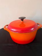 Gietijzeren braadpan Oranje, Kookpan of Snelkookpan, Gebruikt, Ophalen of Verzenden, Gietijzer
