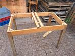 eettafel onderstel GRATIS brandhout, Ophalen, Gebruikt, Rechthoekig, 50 tot 100 cm