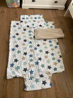 Dekbedovertrekset + 3 Hoeslakens (Ledikant), Gebruikt, Eenpersoons, Blauw, Dekbedovertrek