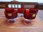 5 robijnrode champagne coupes, Luminarc, Ophalen of Verzenden