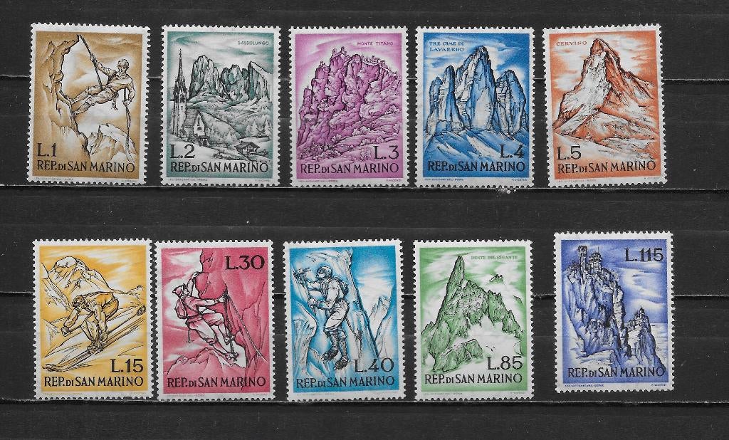 San Marino 1962 postfris bergsport, Verzenden, Overige landen, Postfris
