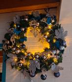 XXL Kerstkrans met Lichtjes en Decoraties, Huis en Inrichting, Woonaccessoires | Kransen, Ophalen, Zo goed als nieuw