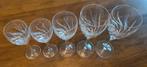 5 kristallen glazen, Antiek en Kunst, Antiek | Glas en Kristal, Ophalen of Verzenden