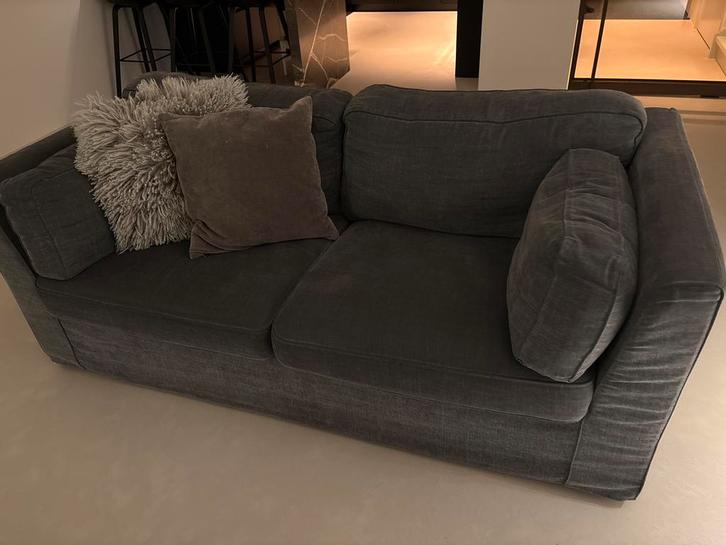 Olav Home bank 2 zits, 2 stuks, antracietgrijs, Huis en Inrichting, Banken | Bankstellen, Gebruikt, Rechte bank, Driepersoons