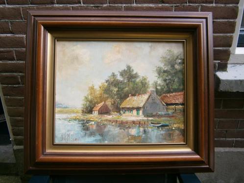Jan Hendrik Miller, olieverfschilderij, gesigneerd, klassiek, Antiek en Kunst, Kunst | Schilderijen | Klassiek, Ophalen of Verzenden