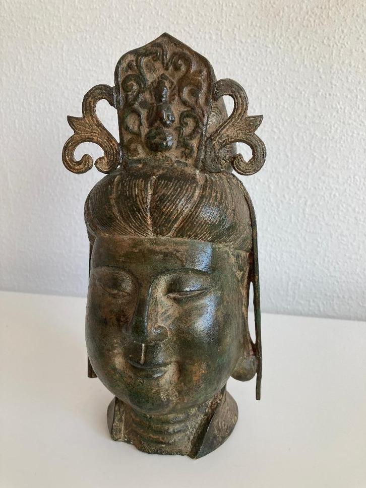 antiek brons beeld Quan Yin / Kwan Yin / Guanyin / Kwan Im, Antiek en Kunst, Antiek | Koper en Brons, Brons, Ophalen of Verzenden