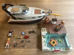 Playmobil boot en zwembad (2 sets), Kinderen en Baby's, Speelgoed | Playmobil, Ophalen, Zo goed als nieuw, Complete set