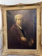 Rembrandt schilderij met lijst - 80x60 cm, Antiek en Kunst, Kunst | Schilderijen | Klassiek, Ophalen