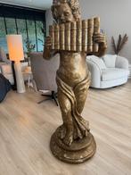 Engelenbeeld met fluit - Goudkleurig, Antiek en Kunst, Curiosa en Brocante, Ophalen