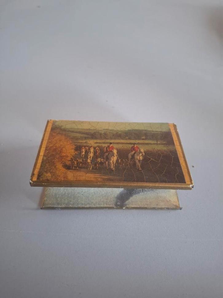 Vintage Luciferhouder met Jachttafereel, Antiek en Kunst, Antiek | Woonaccessoires, Ophalen of Verzenden
