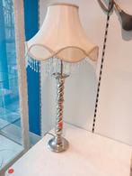 New baroque tafellamp handgemaakte kap kristal pingels €195, Huis en Inrichting, Lampen | Tafellampen, Nieuw, Barok brocante koloniaal landelijk